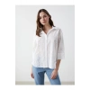 Ajurlu Oversize Kadın Gömlek