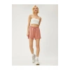 Bağlamalı Bel Standart Gül Kurusu Kadın Şort 3sak70005ek