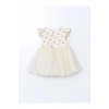 Basic Dantel Tüllü Kız Bebek Elbise