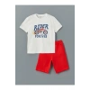 Baskılı Erkek Çocuk Tişört Ve Şort 2li (S5)