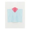 Baskılı Kapüşonlu Kız Çocuk Kadife Plaj Havlusu