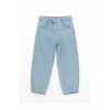 Beli Ayarlanabilir Cicekli Kiz Cocuk Jean Pantolon - S55140Z1