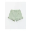 Beli Lastikli Basic Kız Bebek Şort (S4)