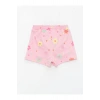 Beli Lastikli Çiçek Desenli Kız Bebek Şort (S4)