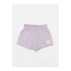Beli Lastikli Etiket Baskılı Kız Bebek Şort