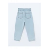 Beli Lastikli Kız Çocuk Jean Pantolon