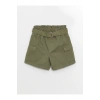 Beli Lastikli Kız Çocuk Şort