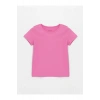 Bisiklet Yaka Basic Kısa Kollu Kız Çocuk Tişört