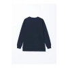 Bisiklet Yaka Baskili Oversize Kadin Sweatshirt Tunik - W4KR68Z8