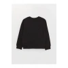 Bisiklet Yaka Baskılı Uzun Kollu Kız Çocuk Sweatshirt