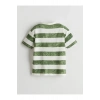 Bisiklet Yaka Çizgili Penye Erkek Çocuk Tişört