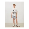 Bisiklet Yaka Erkek Çocuk Tişört ve Şort