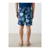 Diz Hizası Boy Desenli Erkek Deniz Şortu