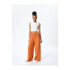 Ekstra Yüksek Bel Cepli Viskon Palazzo Pantolon
