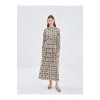 Gomlek Yaka Desenli Kadin Elbise - W4I555Z8
