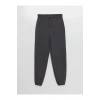 Kadın Beli Lastikli Düz Jogger Eşofman Altı