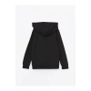 Kapüşonlu Basic Uzun Kollu Erkek Çocuk Fermuarlı Sweatshirt