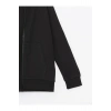 Kapüşonlu Basic Uzun Kollu Erkek Çocuk Fermuarlı Sweatshirt
