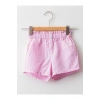 Kız Bebek Pembe Ekoseli Lnq Şort & Bermuda