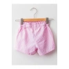 Kız Bebek Pembe Ekoseli Lnq Şort & Bermuda