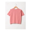 Kız Çocuk Mat Pembe Tişört
