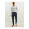 Lacivert Standart Kalıp Erkek Pijama Alt