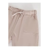 LCW baby Bej Beli Lastikli Basic Kız Bebek Jogger Pantolon
