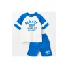 LCW baby Bisiklet Yaka Kısa Kollu Baskılı Erkek Bebek Tişört ve Şort 2li Takım