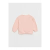 LCW baby Bisiklet Yaka Uzun Kollu Baskılı Kız Bebek Sweatshirt