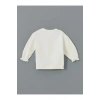 Lcw Baby Ekru Bisiklet Yaka Kiraz Baskılı Kız Bebek Sweatshirt Ve Tayt 2li