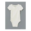 LCW baby Ekru Bisiklet Yaka Kız Bebek Çıtçıtlı Body 2li