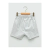 LCW baby gri Beli Lastikli Basic Erkek Bebek Şort
