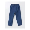 LCW baby Indigo Beli Lastikli Kız Bebek Jean Pantolon