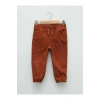LCW baby Kahverengi Beli Lastikli Basic Pamuklu Erkek Bebek Jogger Pantolon