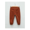 LCW baby Kahverengi Beli Lastikli Basic Pamuklu Erkek Bebek Jogger Pantolon