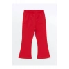 LCW baby Kırmızı Beli Lastikli Basic ispanyol Paça Kız Bebek Tayt