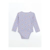 LCW baby Lila Bisiklet Yaka Kız Bebek Çıtçıtlı Body 3lü