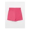 LCW baby Pembe Beli Lastikli Basic Poplin Kız Bebek Şort