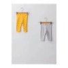LCW baby Sarı Beli Lastikli Baskılı Kız Bebek Tayt 2li
