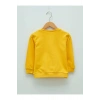 LCW baby Sarı Bisiklet Yaka Uzun Kollu Baskılı Erkek Bebek Sweatshirt