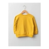 LCW baby Sarı Bisiklet Yaka Uzun Kollu Baskılı Pamuklu Erkek Bebek Sweatshirt