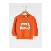 LCW baby Turuncu Erkek Bebek Baskılı Sweatshirt