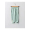 LCW baby Yeşil Beli Lastikli Baskılı Kız Bebek Jogger Eşofman Alt
