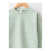 LCW baby Yeşil Bisiklet Yaka Uzun Kollu Basic Erkek Bebek Sweatshirt 2li