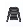 LCW Bisiklet Yaka Çizgili Kadın Body