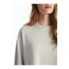 LCW Bisiklet Yaka Düz Oversize Kadın Sweatshirt