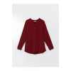 LCW Grace Bordo Kaçık Yaka Kadın Bluz