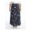 LCW Grace Lacivert Baskılı Beli Lastikli Desenli Kadın Etek