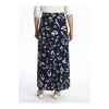LCW Grace Lacivert Baskılı Beli Lastikli Desenli Kadın Etek