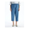LCW Grace Mavi Beli Lastikli Kadın Jean Kapri